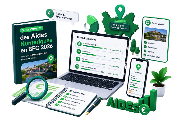 Guide Complet des Aides Numériques en BFC 2026 — Financer Votre Projet Digital depuis Besançon